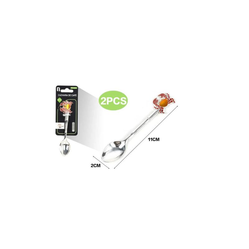GENERICO - CUCHARA PARA CAFÉ 2PCS
