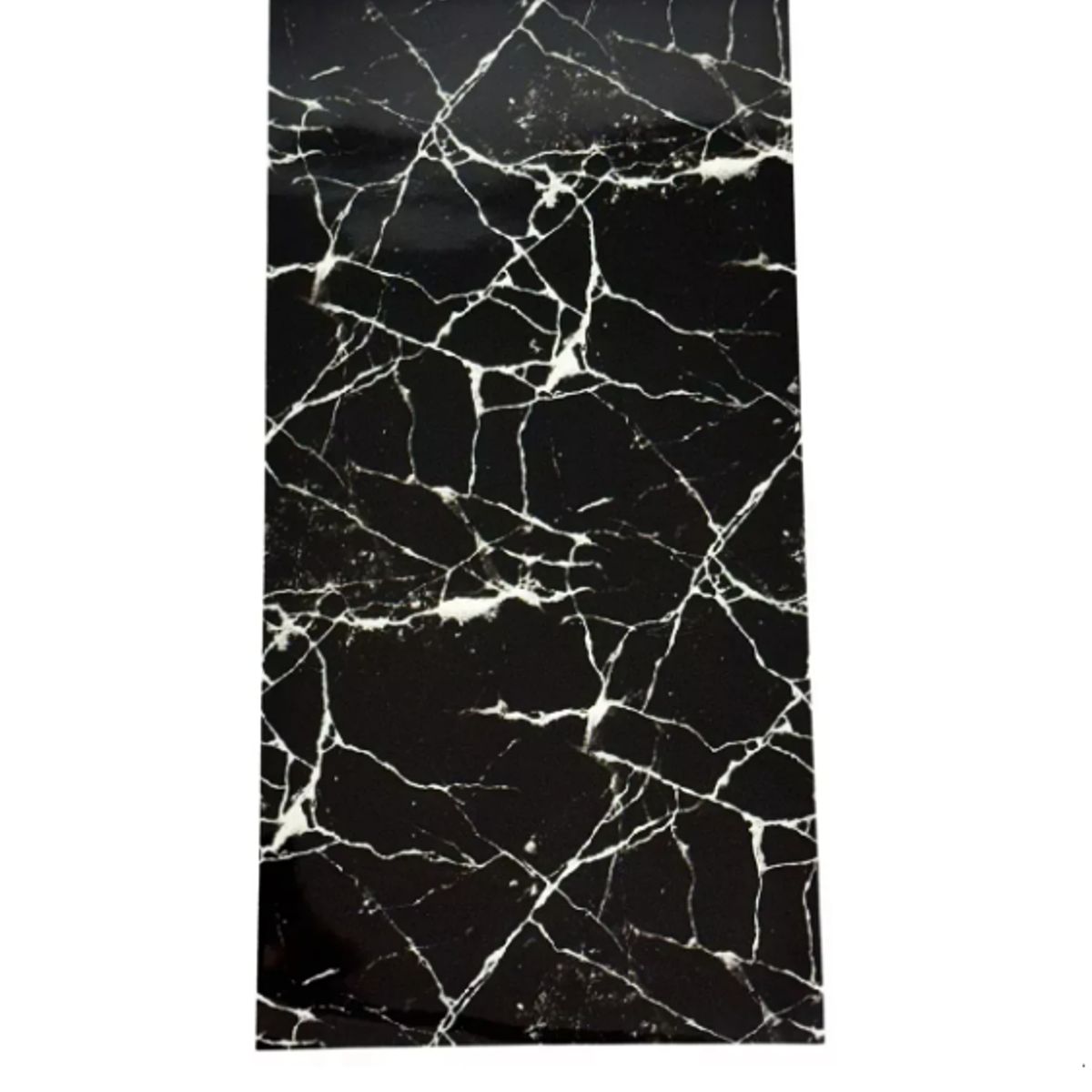 GENERICO - Pack 10 Láminas Pegatina Pared Baldosa Adhesiva Mármol 60x30 Negro