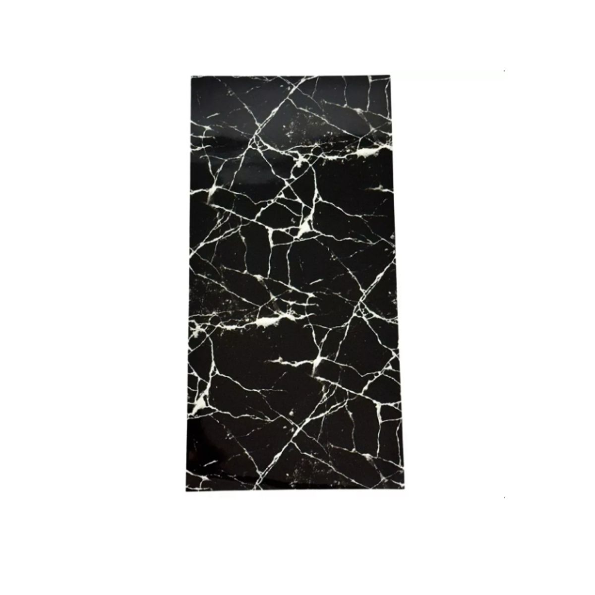 GENERICO - Pack 10 Láminas Pegatina Pared Baldosa Adhesiva Mármol 60x30 Negro