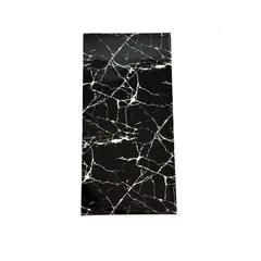 GENERICO - Pack 10 Láminas Pegatina Pared Baldosa Adhesiva Mármol 60x30 Negro