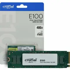 CRUCIAL - SSD M.2 (2280) - 480 GB - E100 - NVMe PCIe 4.0 x4