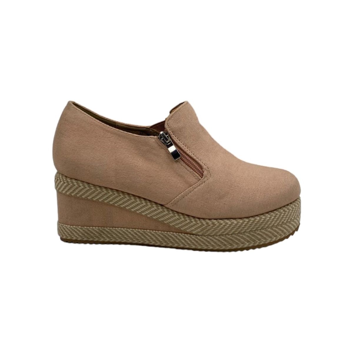 HERIEL - Zapato Panchita Rosa Gamuza