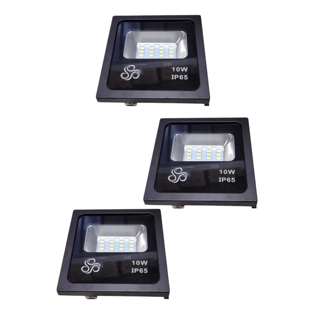 3 Proyectores De Área Negro 10W SMD Luz Fría, marca WANT - Foto Principal