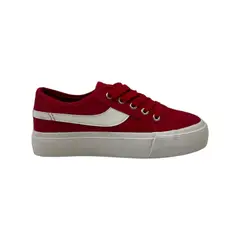 HERIEL - Zapatilla Roja Plataforma Mujer