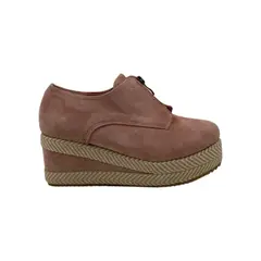 HERIEL - Zapato Panchita Rosa Gamuza