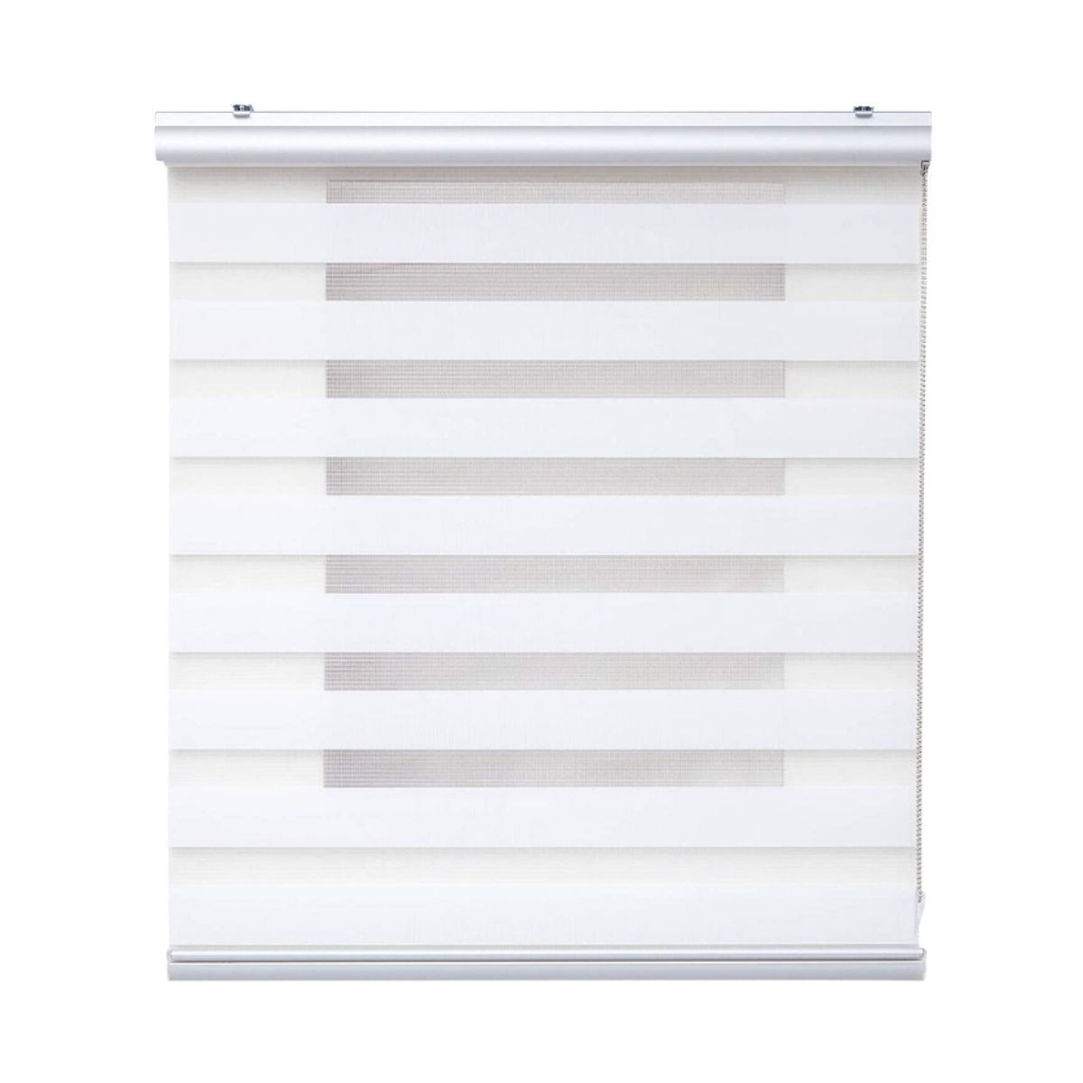 GENERICO - Cortina Roller Duo Zebra Dia Y Noche 100x200cm Blanco