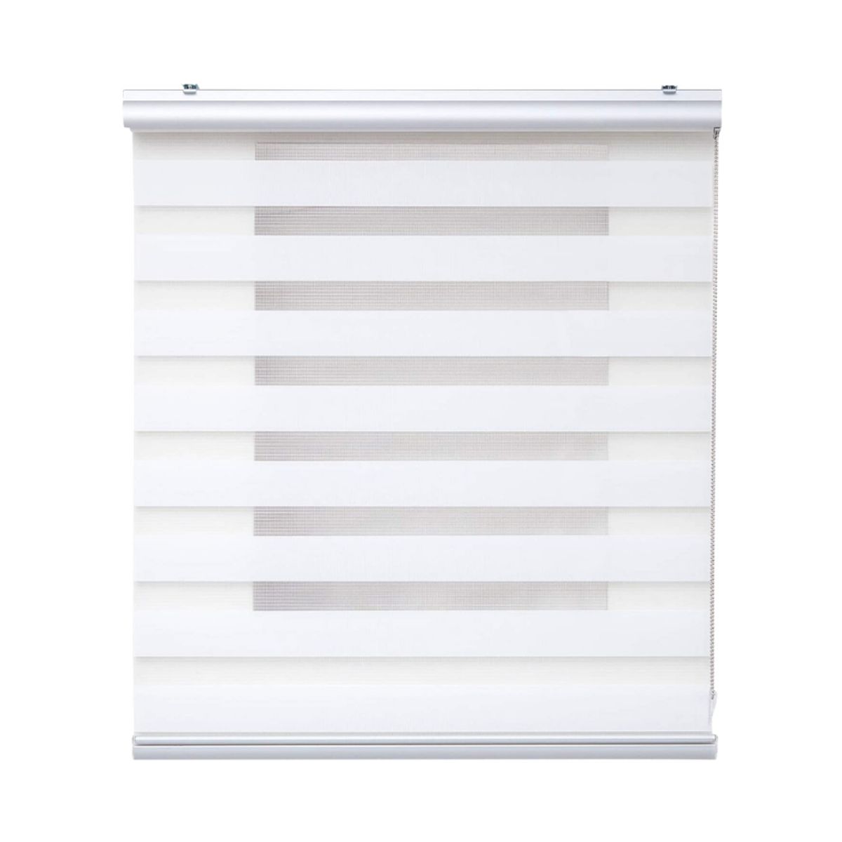 GENERICO - Cortina Roller Duo Zebra Dia Y Noche 100x200cm Blanco