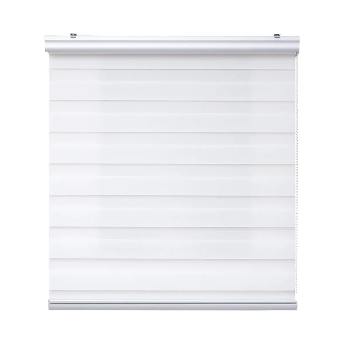 GENERICO - Cortina Roller Duo Zebra Dia Y Noche 100x200cm Blanco