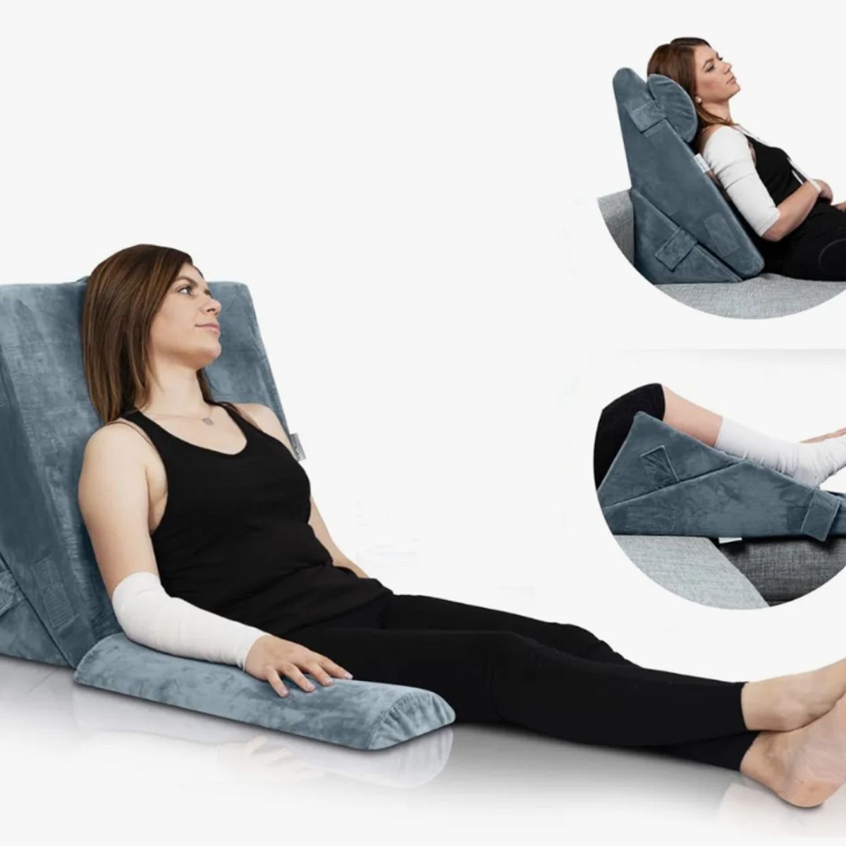 GENERICO - Almohada Lumbar Antireflujo Viscoelástica