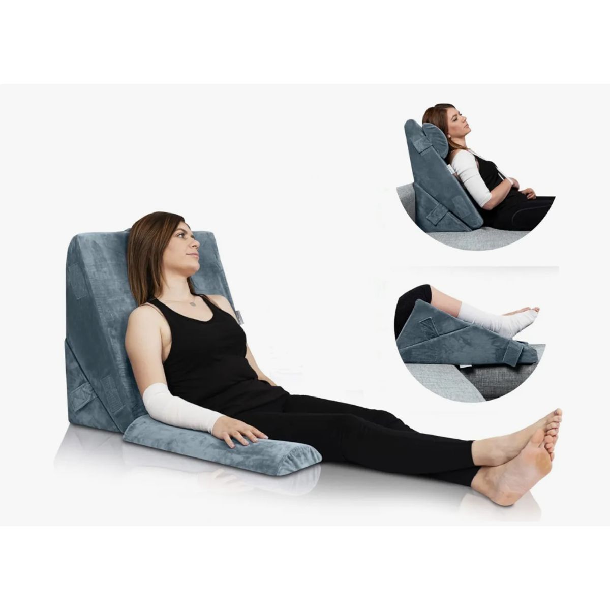 GENERICO - Almohada Lumbar Antireflujo Viscoelástica