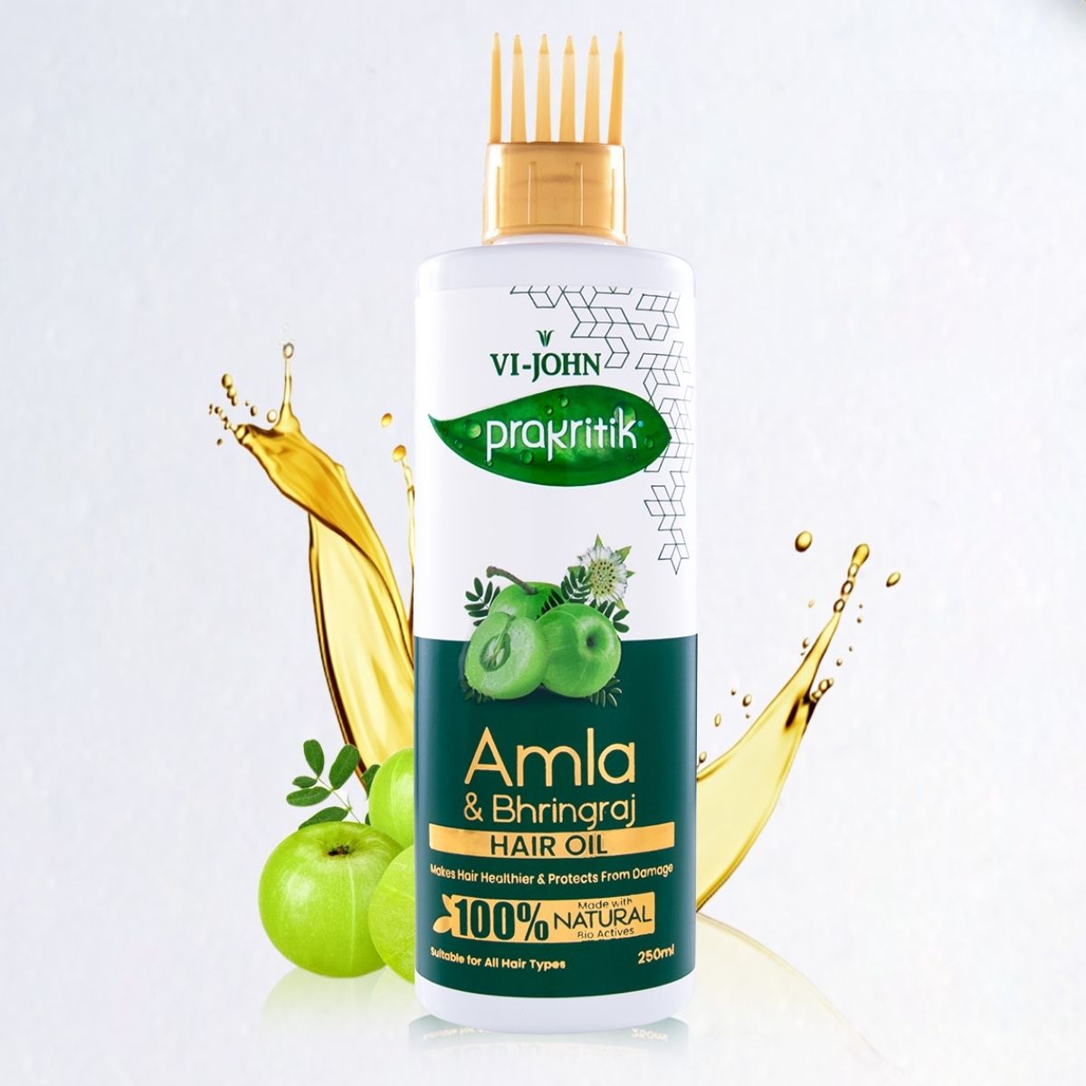 VI JOHN - Prakritik Aceite Capilar Amla y Polvo Ayurvédica 250 ml