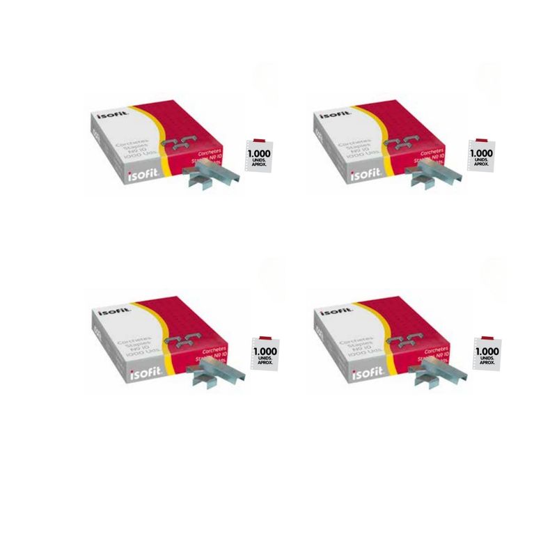 ISOFIT - Cajas Corchetes Isofit  Nº 10 Caja De 1000 Uds