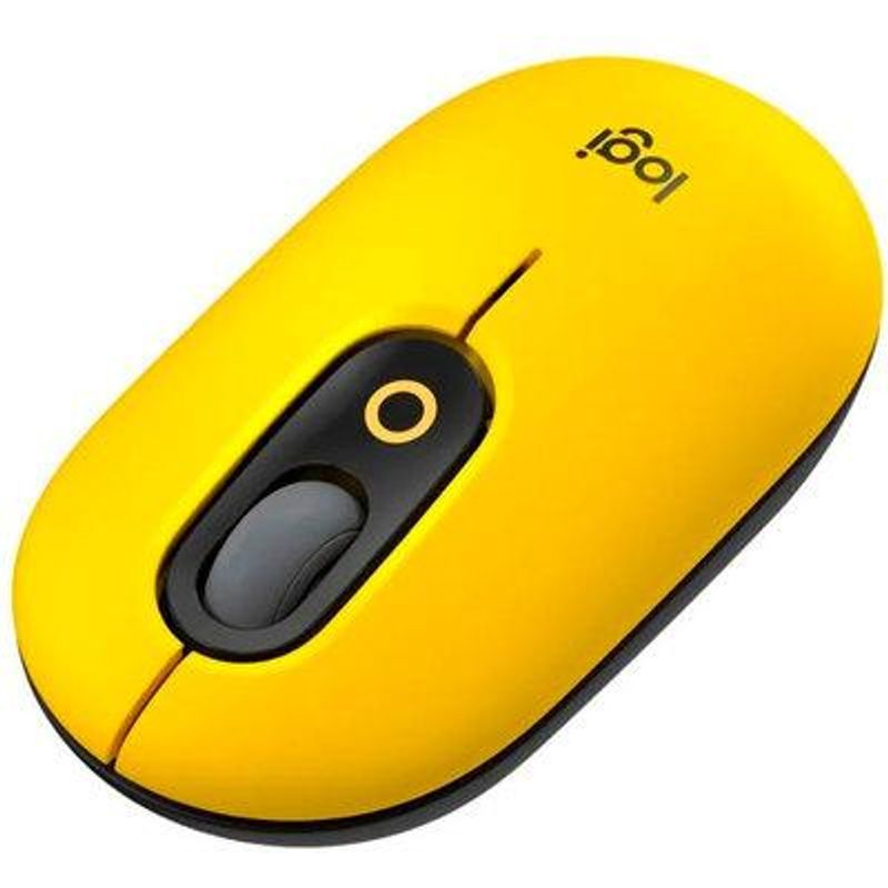 LOGITECH - Pop Mouse Logitech con Emoji - Amarillo