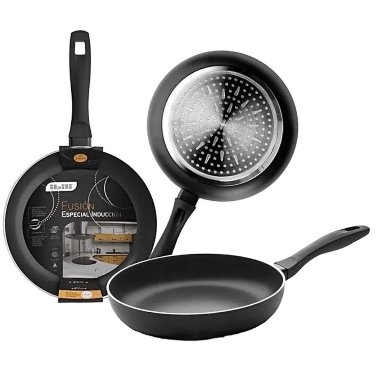 IBILI - Sartén Aluminio Fusión Antiadherente 28 cm Ibili Origen España