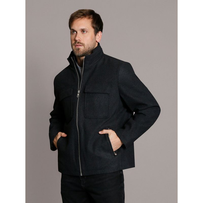 CALVIN KLEIN - Chaqueta Four Pocket Wool Negro Calvin Klein