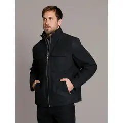 CALVIN KLEIN - Chaqueta Four Pocket Wool Negro Calvin Klein.