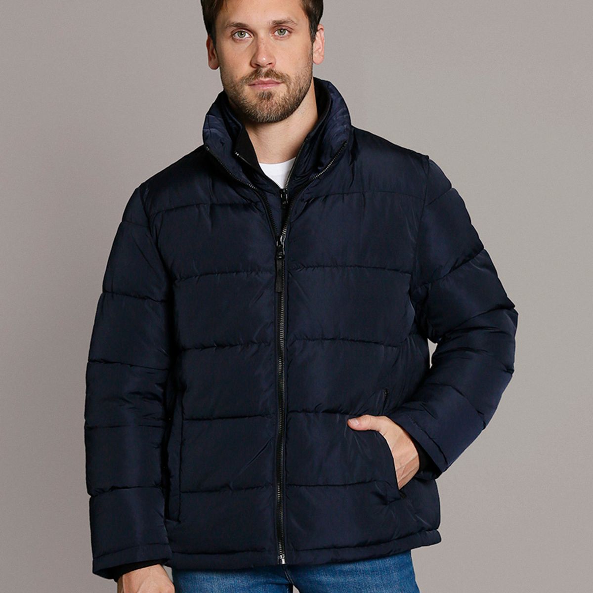 CALVIN KLEIN - Parka Core Puffer Azul Calvin Klein