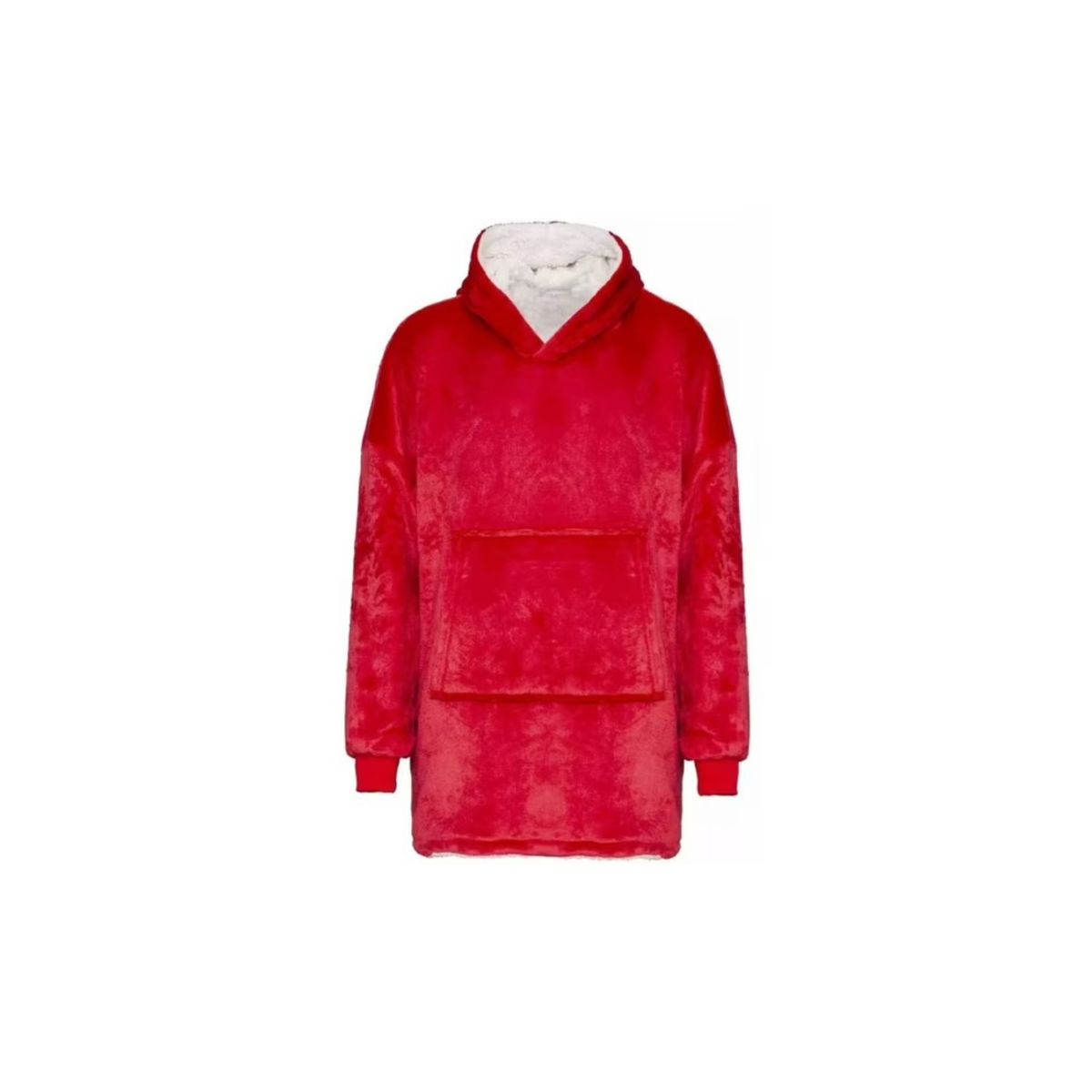 MORLAN - Maxi Polerón Sherpa Bata Manta Capucha Frazada Invierno