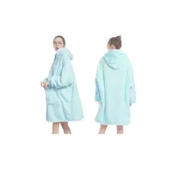 MORLAN - Maxi Polerón Sherpa Bata Manta Capucha Frazada Invierno