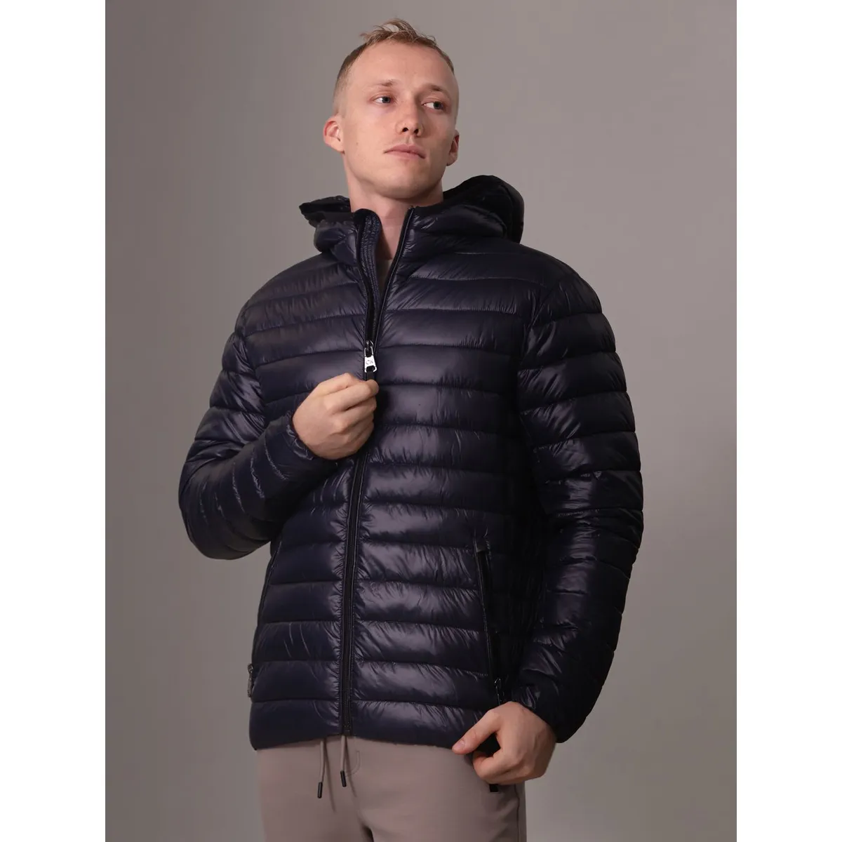 CALVIN KLEIN - Parka con Gorro Packable Calvin Klein Azul