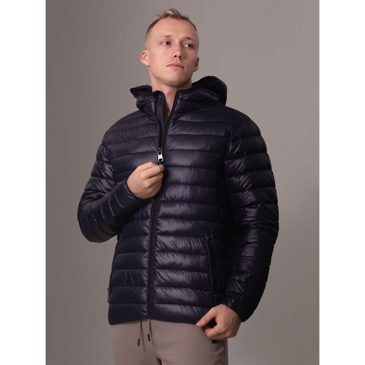 CALVIN KLEIN - Parka con Gorro Packable Calvin Klein Azul