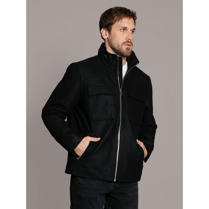 CALVIN KLEIN - Chaqueta Four Pocket Wool Negro Calvin Klein