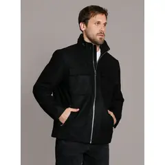 CALVIN KLEIN - Chaqueta Four Pocket Wool Negro Calvin Klein.