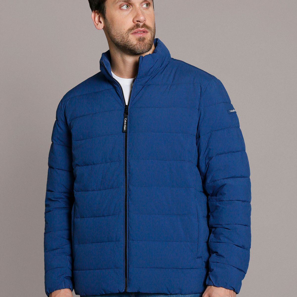 CALVIN KLEIN - Parka Stretch Pufer Azul Calvin Klein