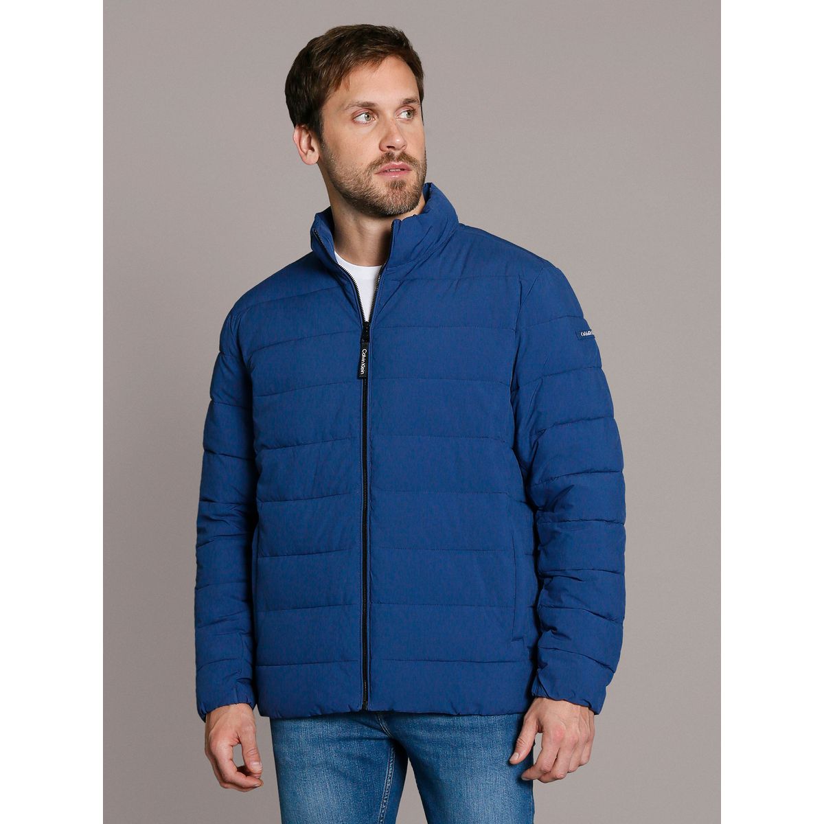 CALVIN KLEIN - Parka Stretch Pufer Azul Calvin Klein