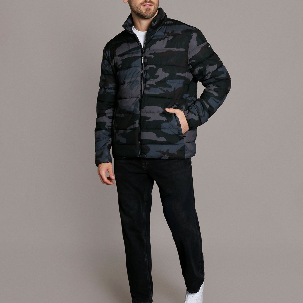 CALVIN KLEIN - Parka Stretch Pufer Multicolor Calvin Klein