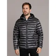 CALVIN KLEIN - Parka con Gorro Packable Negro