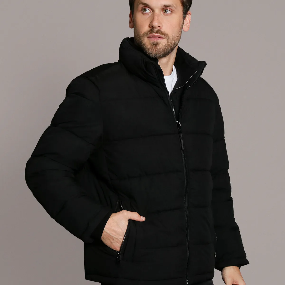 CALVIN KLEIN - Parka Core Puffer Negro Calvin Klein