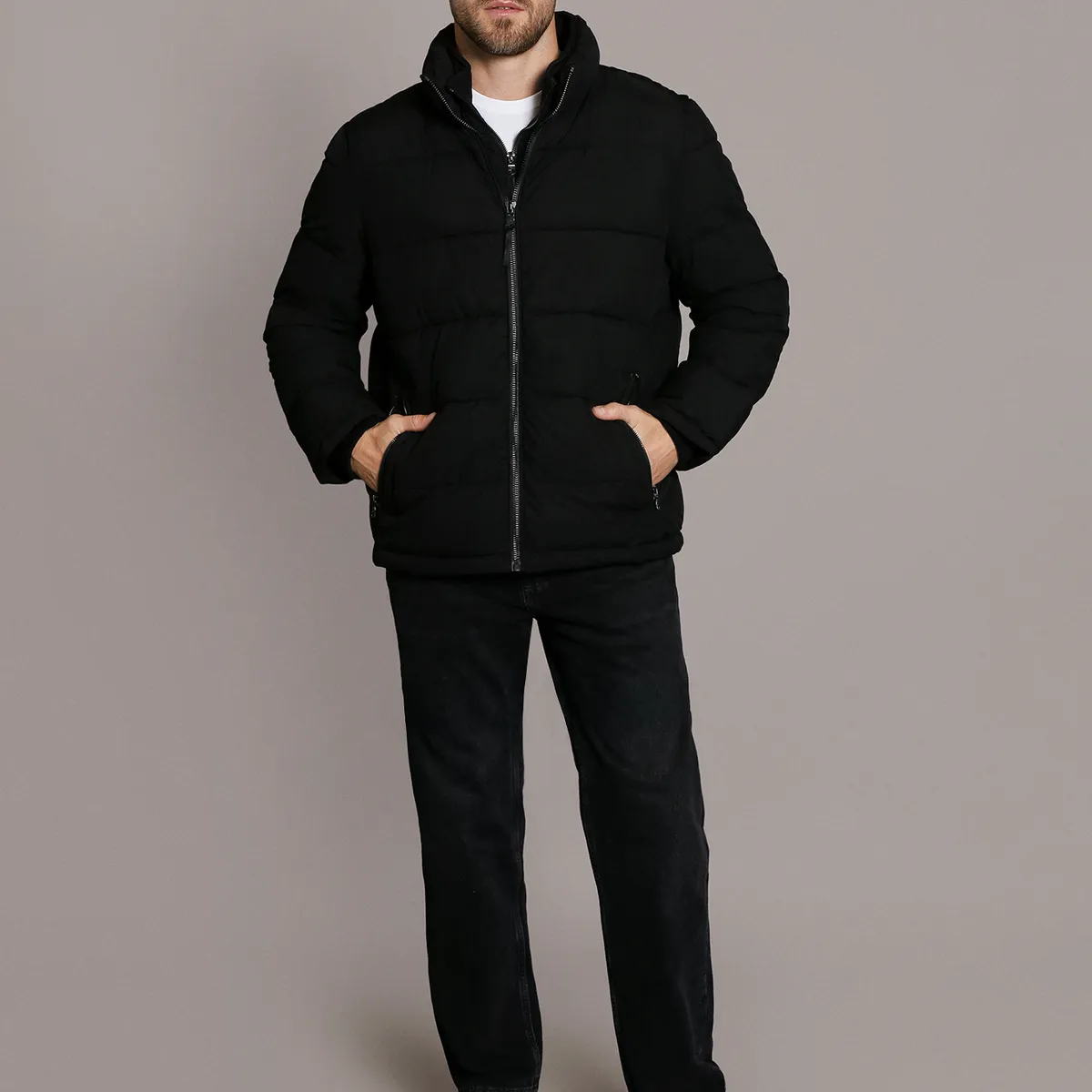 CALVIN KLEIN - Parka Core Puffer Negro Calvin Klein