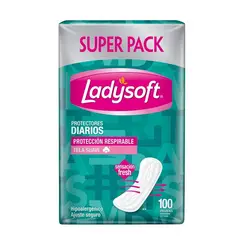 LADYSOFT - Protectores Diarios Clásicos Tela Suave 100unid