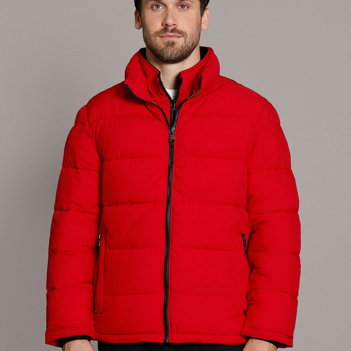 CALVIN KLEIN - Parka Core Puffer Rojo Calvin Klein