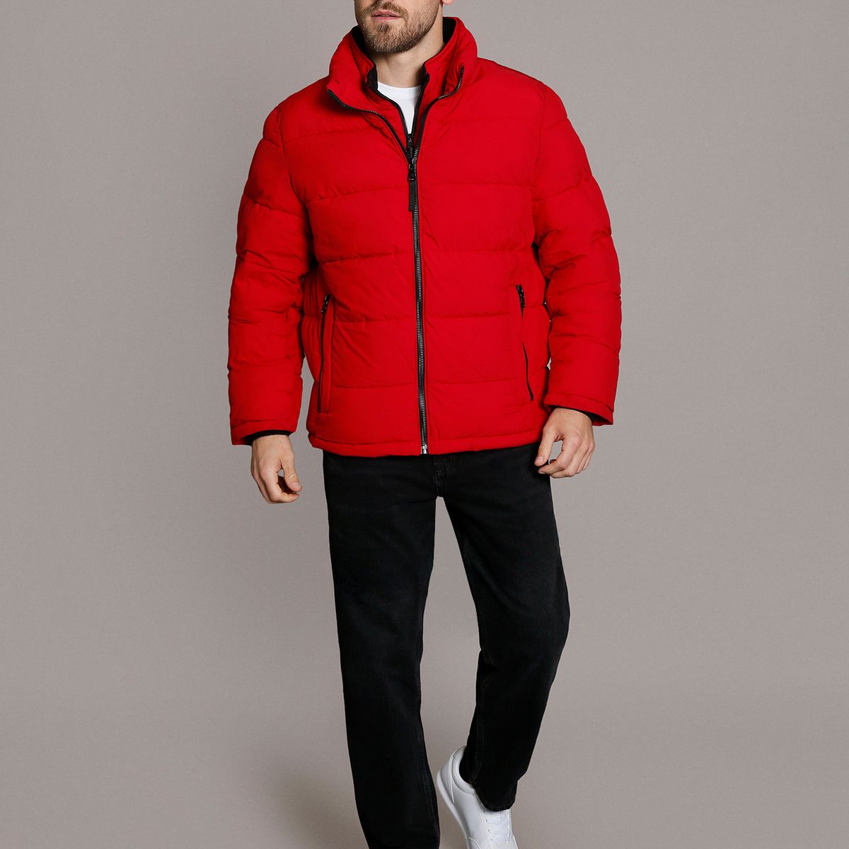 CALVIN KLEIN - Parka Core Puffer Rojo Calvin Klein