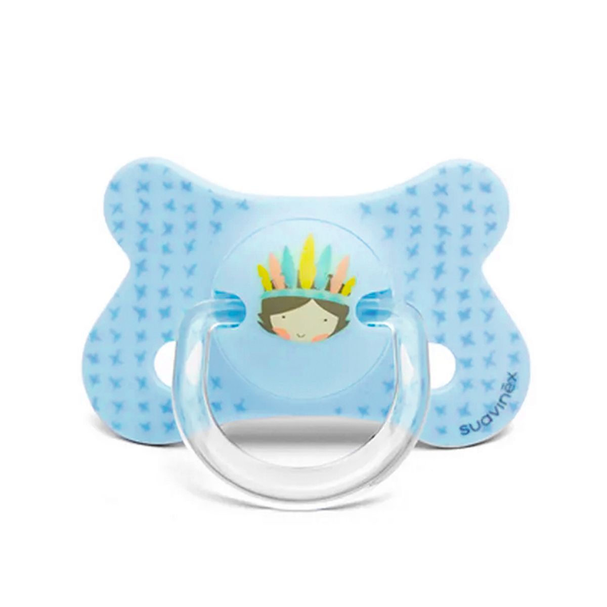 SUAVINEX - CHUPETE FUSIÓN ANATÓMICO SILICONA 4-18M INDIO AZUL