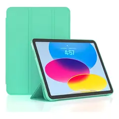GENERICO - Carcasa Funda Smart Cover Magnética Para iPad 10.2 9ª Color Turquesa.