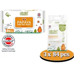 GENERICO - Toallas Toallitas Húmedas Aiwibi Papaya - 3 Paquete X 84pcs