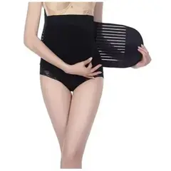 GENERICO - Faja Soporte Maternal Pre Natal Cuida Columna Vertebral Negro Unica