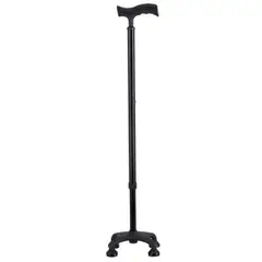FIRST CARE - Bastón de 4 Apoyos T Premium Negro