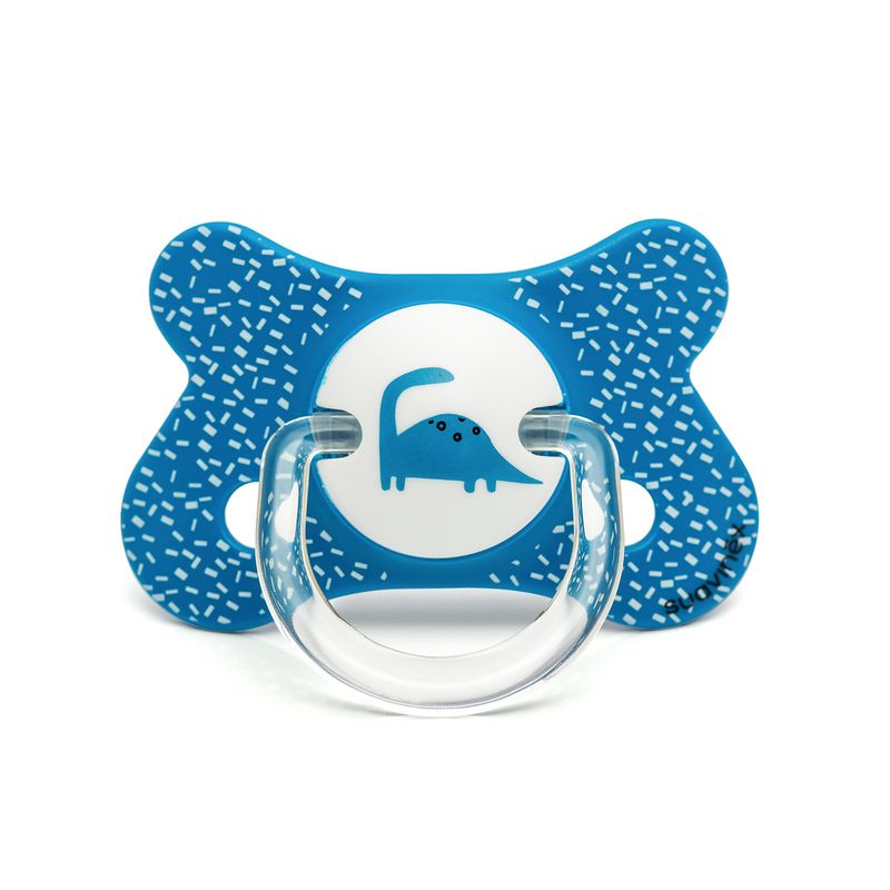 SUAVINEX - CHUPETE FUSIÓN ANATÓMICO SILICONA 4-18M DINO AZUL