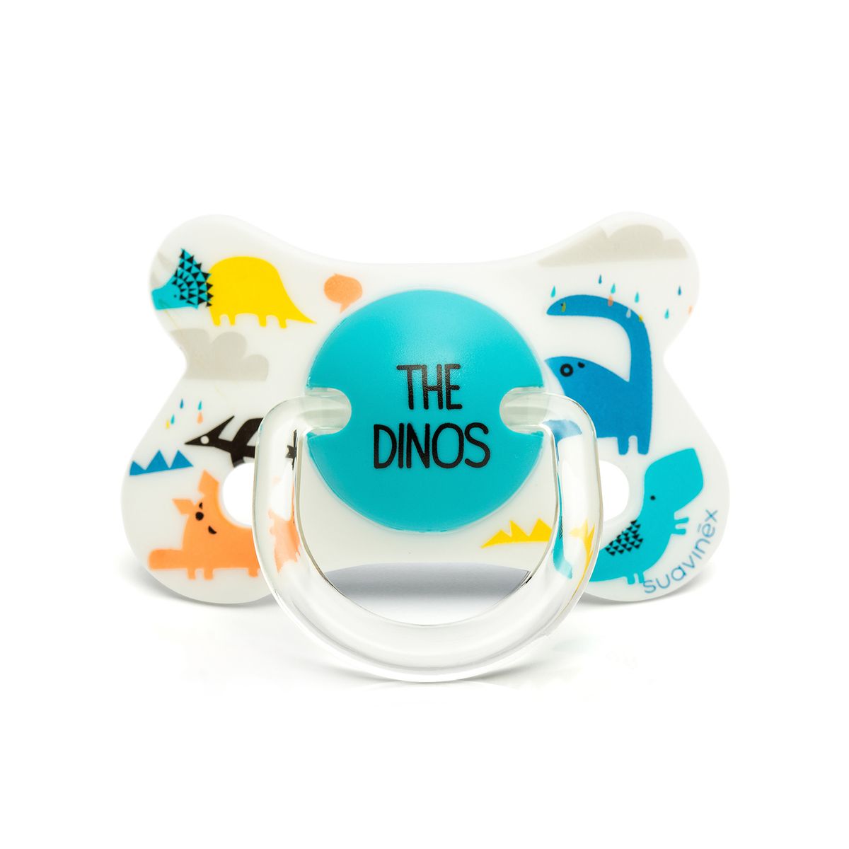 SUAVINEX - CHUPETE FUSIÓN ANATÓMICO SILICONA 4-18M DINO BLANCO