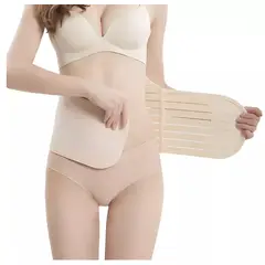 GENERICO - Faja Soporte Maternal Pre Natal Cuida Columna Vertebral Beige Unica