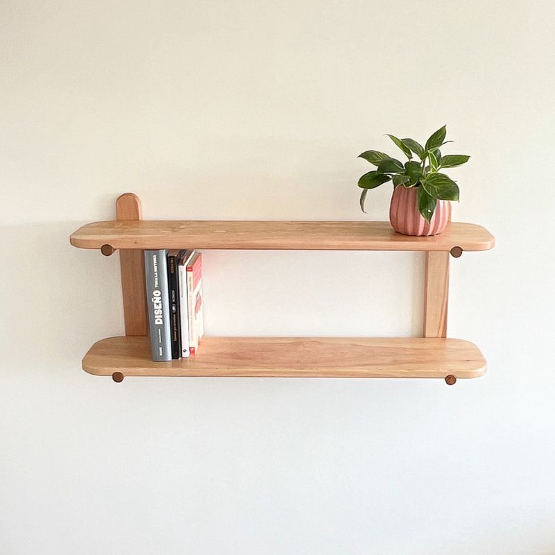 LANENA TALLER - Repisa a muro de madera Lenga