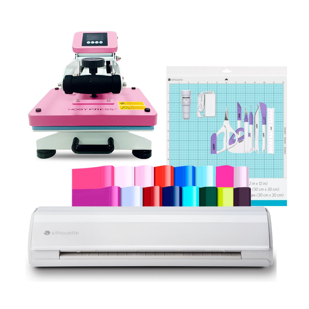 SILHOUETTE - Kit Cameo 5 + Estampadora HobyPress 23x30 cm SF02