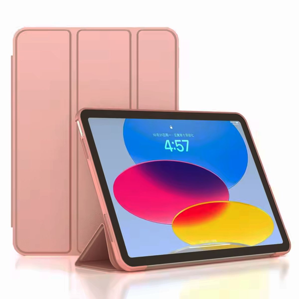 GENERICO - Carcasa Funda Smart Cover Magnética Para iPad 10.2 9ª Rose Gold