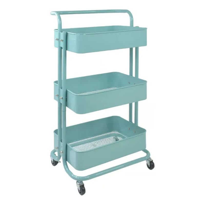 GENERICO - Carrito Organizador 3 Niveles De Almacenamiento Con Ruedas