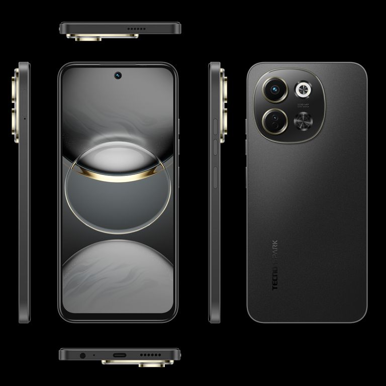 Celular Tecno Spark 30 5G 256GB + 8GB Midnight Shadow