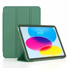 GENERICO - Carcasa Funda Smart Cover Magnética Para iPad 10.2 9ª Verde Oscuro